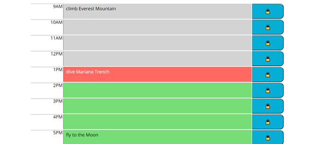 WorkDay Scheduler Live Page